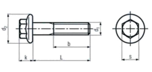 Bolt Technical Drawing